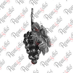 Кований виноград 200х120х8 кора Арт. 52.214