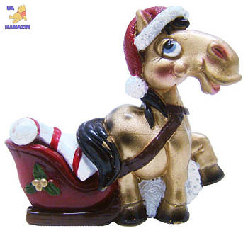 Сувенир "HORSE" 6,5 см,  микс золото/черный 520368 G-Rich