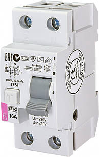 Реле диференціальне (УЗО) EFI-2 100/0,1 тип AC (10kA)