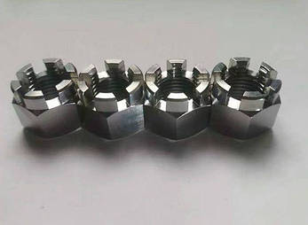 Гайка корончатая М30 ГОСТ 5918-70, DIN 935 з нержавіючої сталі А2 і А4, фото 2