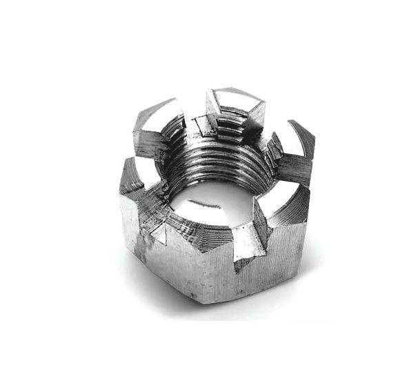 Гайка корончатая М30 ГОСТ 5918-70, DIN 935 з нержавіючої сталі А2 і А4