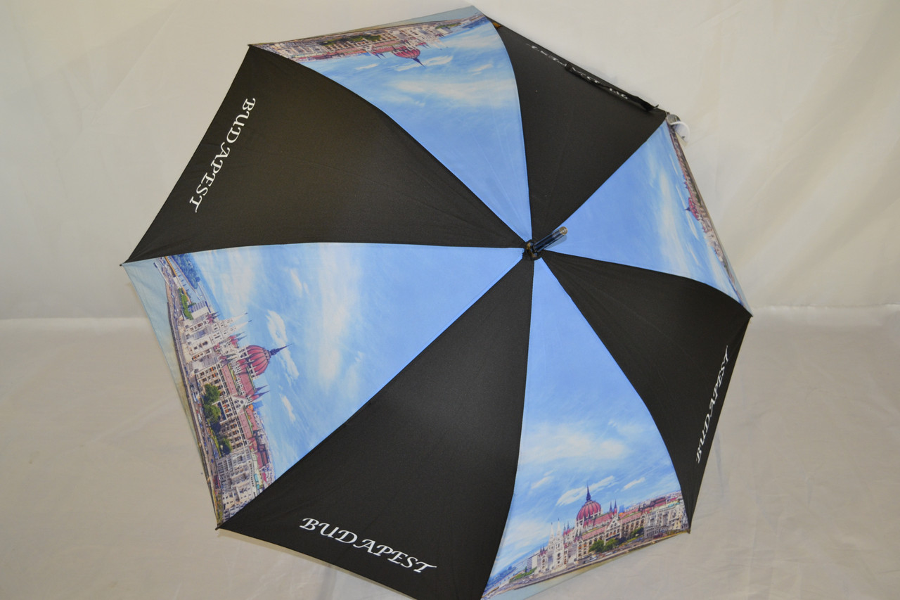 Зонт-трость с фото великолепного города Будапешта - фото 1 - id-p54157710