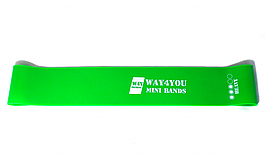 Еспандер для ніг Mini Bands Way4You 2,25 - 6 кг Зелена