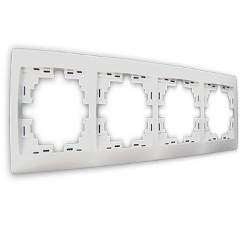 Рамка 4-а вертикальна б/вст MIRA, фото 1