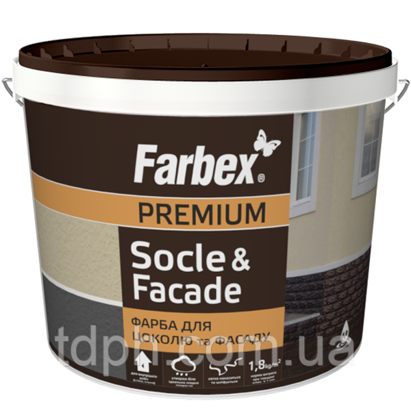 Фарба для цоколя і фасаду Farbex, фото 1
