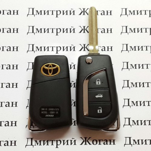 Викидний ключ Toyota (Тойота) — 3 кнопки, чип ID67/68, 433 MHz (Prado, Camry)