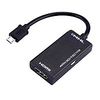 Переходник MHL (шт.micro USB - гн.HDMI) с кабелем