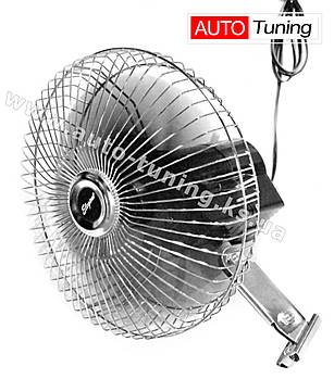 Elegant — Автомобільний вентилятор для вантажних авто, 24V, 3 лопаті, 8", Metallic & Black, #101544