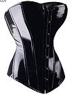 Корсет лаковий, на груди чорний, фото 3
