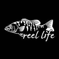 Вінілова наклейка-reel life