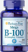 Комплекс вітамінів групи B, Puritan's Pride Vitamin B-100® Complex 100 Caplets