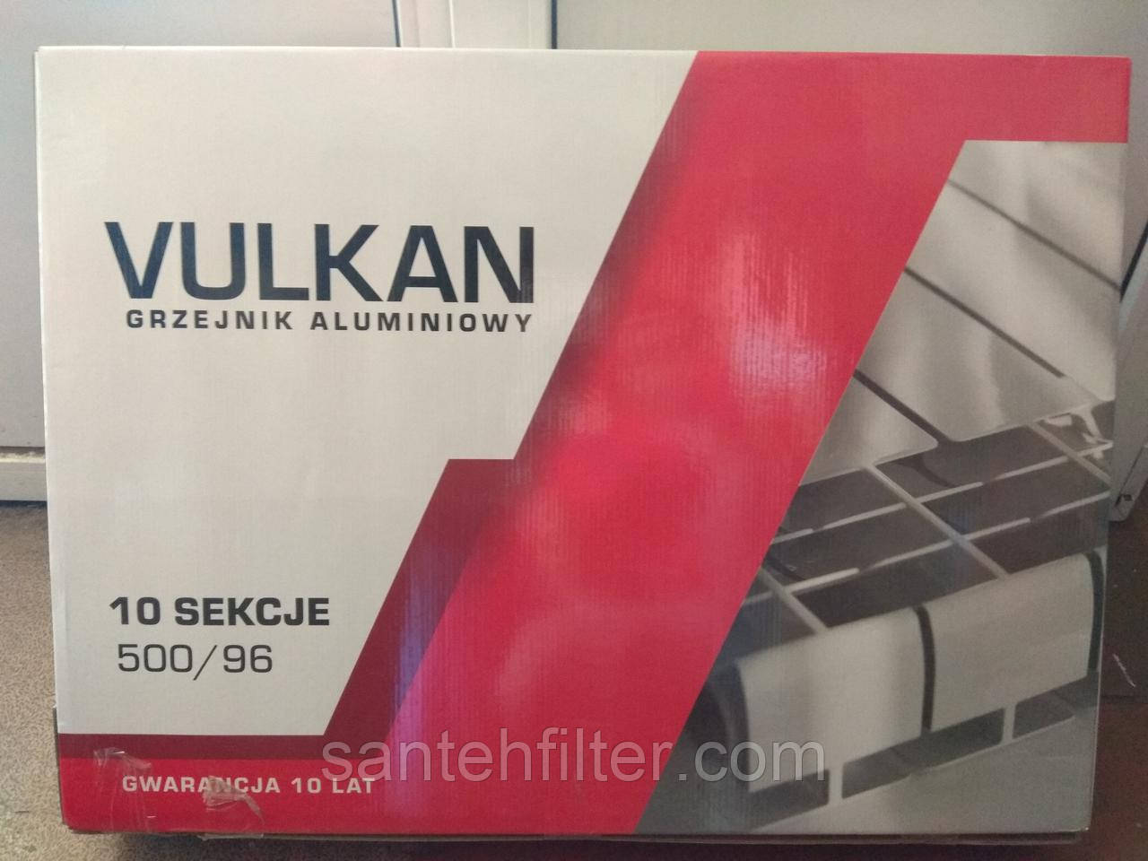 Радіатор (16 атм) Польща алюміній 500/96 Вулкан "VULKAN" Сушарка для білизни — у подарунок