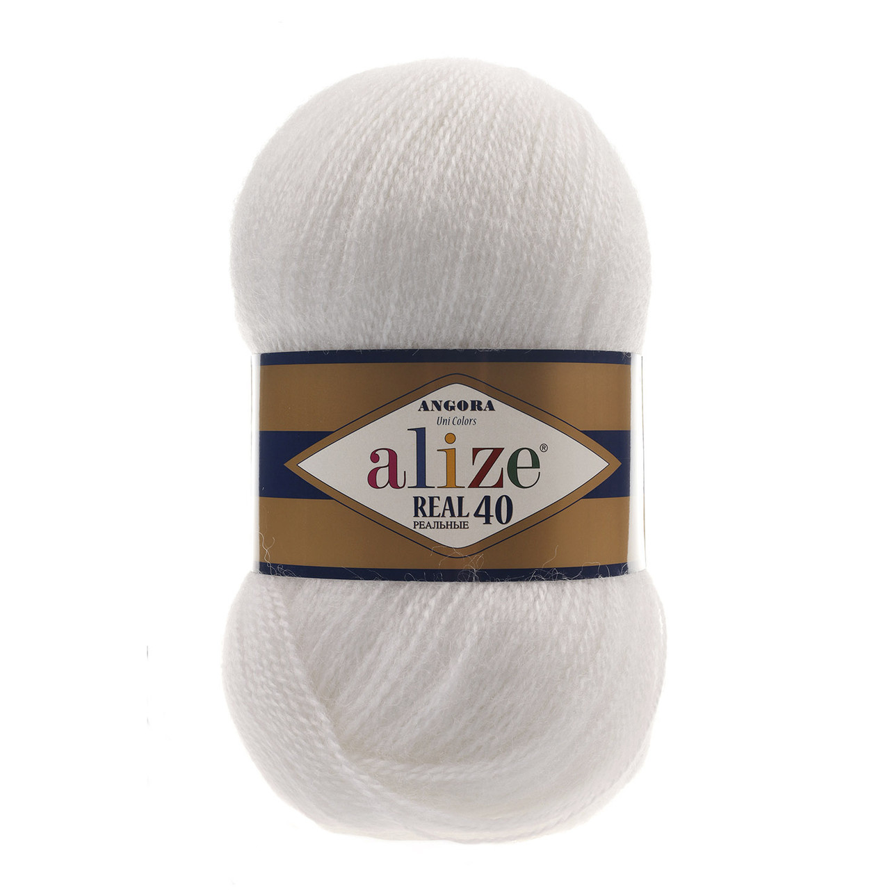 Alize Angora Real 40 — 55 білий