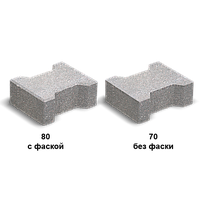 Подвійне Т (колір на сірому цементі) 8см.