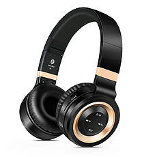 Навушники бездротові Sound Intone P6 Black-Gold, фото 2