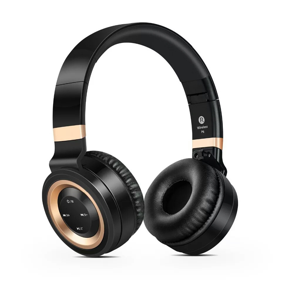 Навушники бездротові Sound Intone P6 Black-Gold