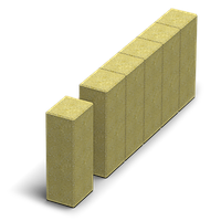 Столбик фигурный квадратный (цветной на сером цементе)