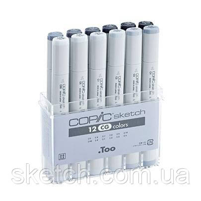 Набір маркерів Copic Sketch Set CG — 12 шт./пач., фото 1