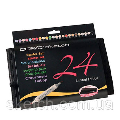 Набір маркерів Copic Sketch Set у тканинному пеналі — 24 шт., фото 1