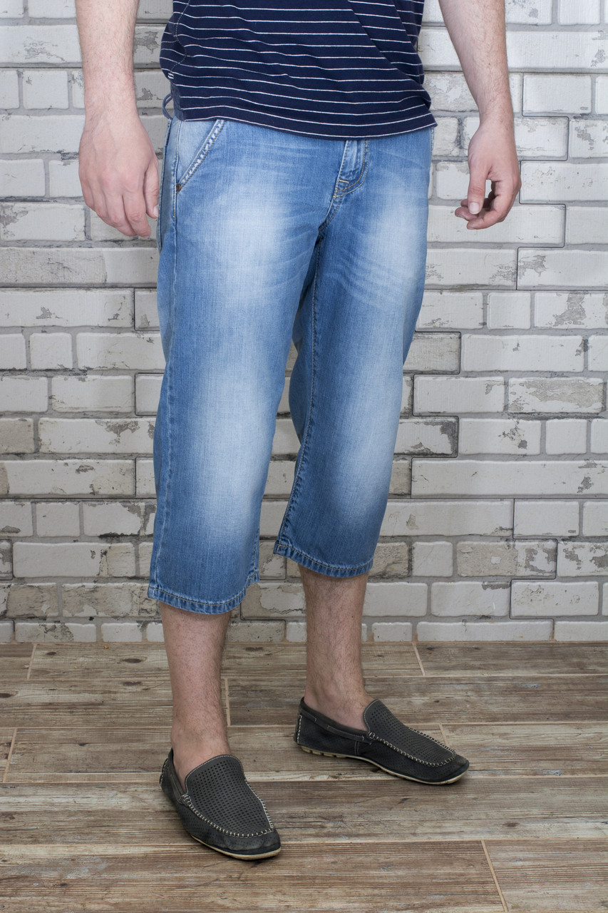 Бриджі чоловічі джинсові Crown Jeans модель 2654 (DN60)