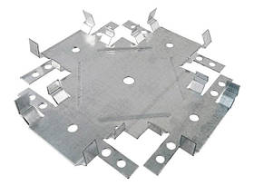 З'єднувач для профілів "Краб", кріплення для гіпсокартона, хрестоподібние кріплення (0,7мм)