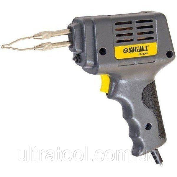 Паяльник пістолет Sigma імпульсний 200W + аксесуари 5 шт (2742061)