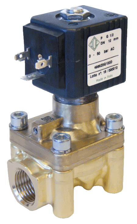 Електромагнітний клапан високого тиску до 90 bar, 4966Z0Q120D (ODE, Italy), G1/2, фото 1
