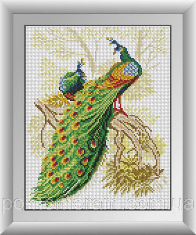 алмазна вишивка павичі купити алмазна мозаїка павичі