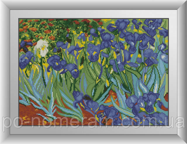 алмазна вишивка іриси вінсент ван гог алмазна мозаїка іриси