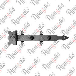 Завіса декоративна стріла, накладка на петлі 120х495х3 Арт. 61.331