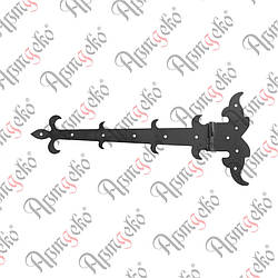 Завіса декоративна стріла, накладка на петлі 225х530х4 Арт. 61.308