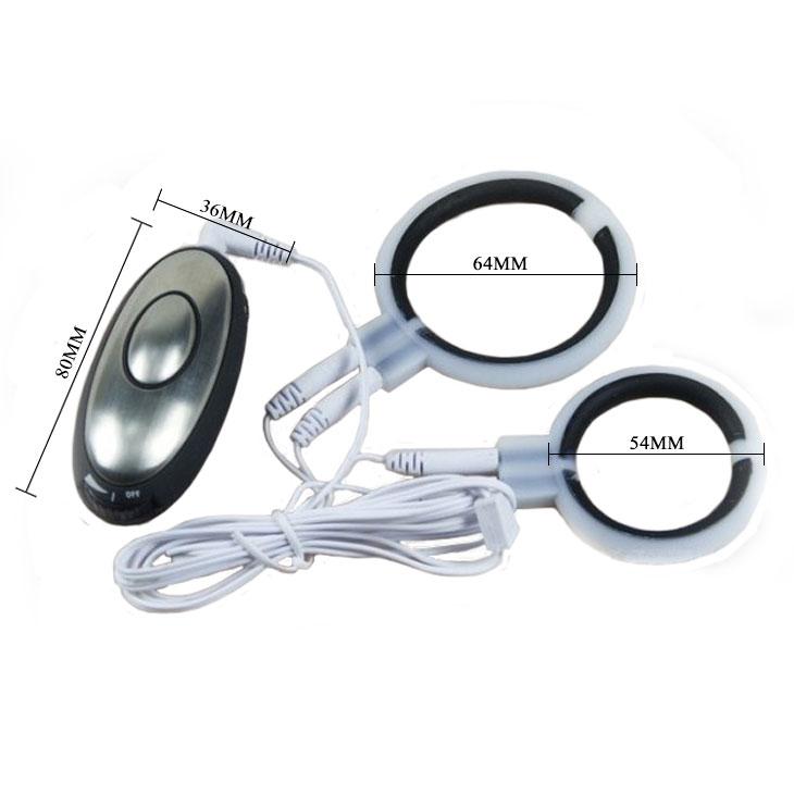 ЕЛЕКТРОСТИМУЛЯТОР (для чоловіків) розмір кілець D 64 мм D 54 мм, фото 1