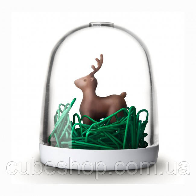 Диспенсер для скріпок Deer in The Forest Qualy, фото 1