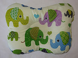 Подушка для новонароджених слони зелені