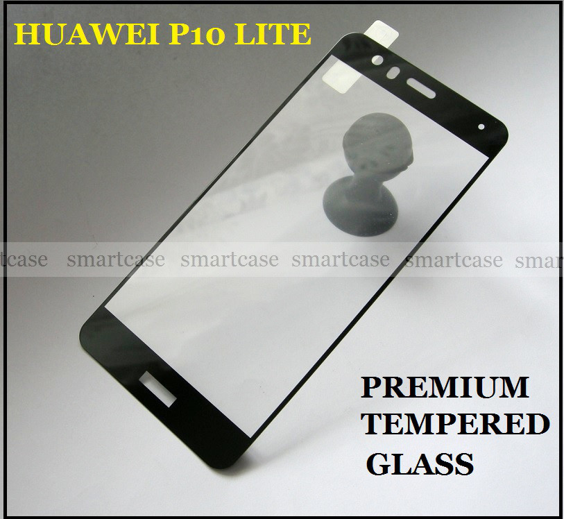 Premium Tempered Glass 2.5d загартоване скло для Huawei P10 Lite з чорними рамками, захисне водостійке