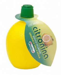 100% Лимонний сік натуральний Succo di Limone, 150 мл.