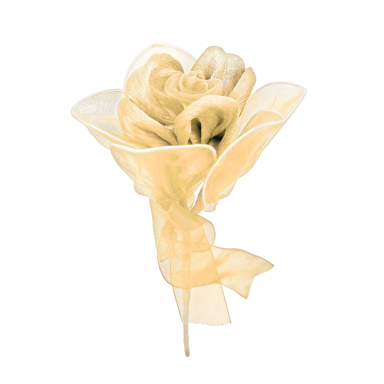 Троянда на дроті бежева, фото 1