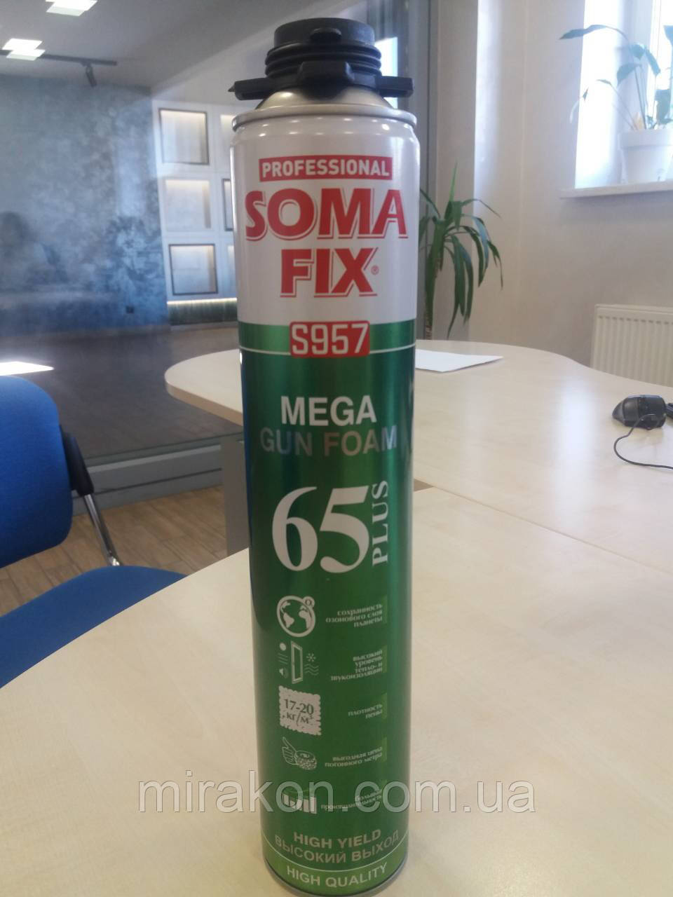 Монтажна піна Somafix Mega Plus 850 мл, фото 1