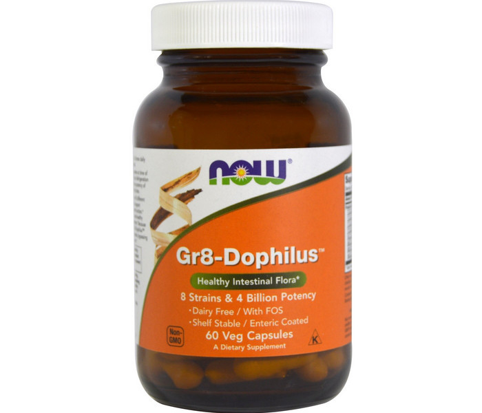 Пробіотики NOW Foods Gr-8 Dophilus caps 60, фото 1