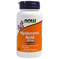 Гиалуроновая кислота NOW Foods Hyaluronic Acid 50mg 60 caps