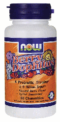 Вітаміни для дітей NOW Foods Kids Berry Dophilus 60 Chewables