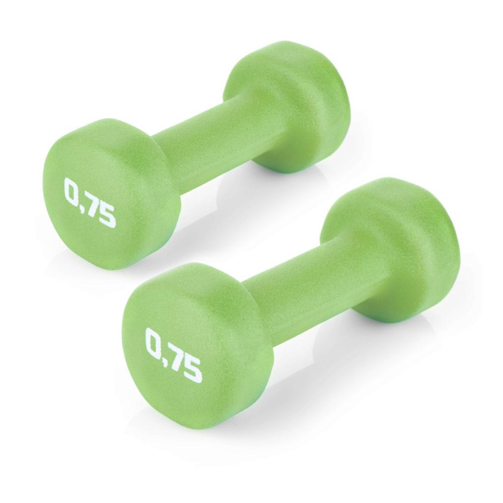 Гантелі для фітнесу 2х0,75 кг Spokey SHAPE IV 920893 (original) вінілове покриття