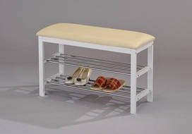 Полиця-лавка для взуття Onder Mebli (SR-0628-WT)