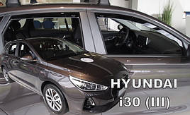 Дефлектори вікон (вітровики) HYUNDAI i30 - 5D 2017- (HEKO)