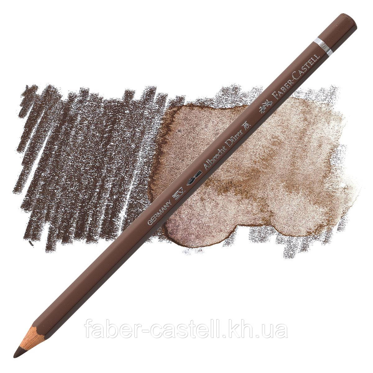 Олівець акварельний кольоровий Faber-Castell Albrecht Dürer колір коричневий Ван Дейк (Van Dyk Brown) №176, 117676