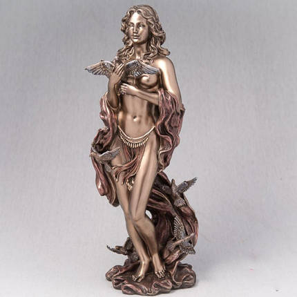 Статуетка Афродіта з птахами (31 см) 73427A4 Veronese Італія, фото 3