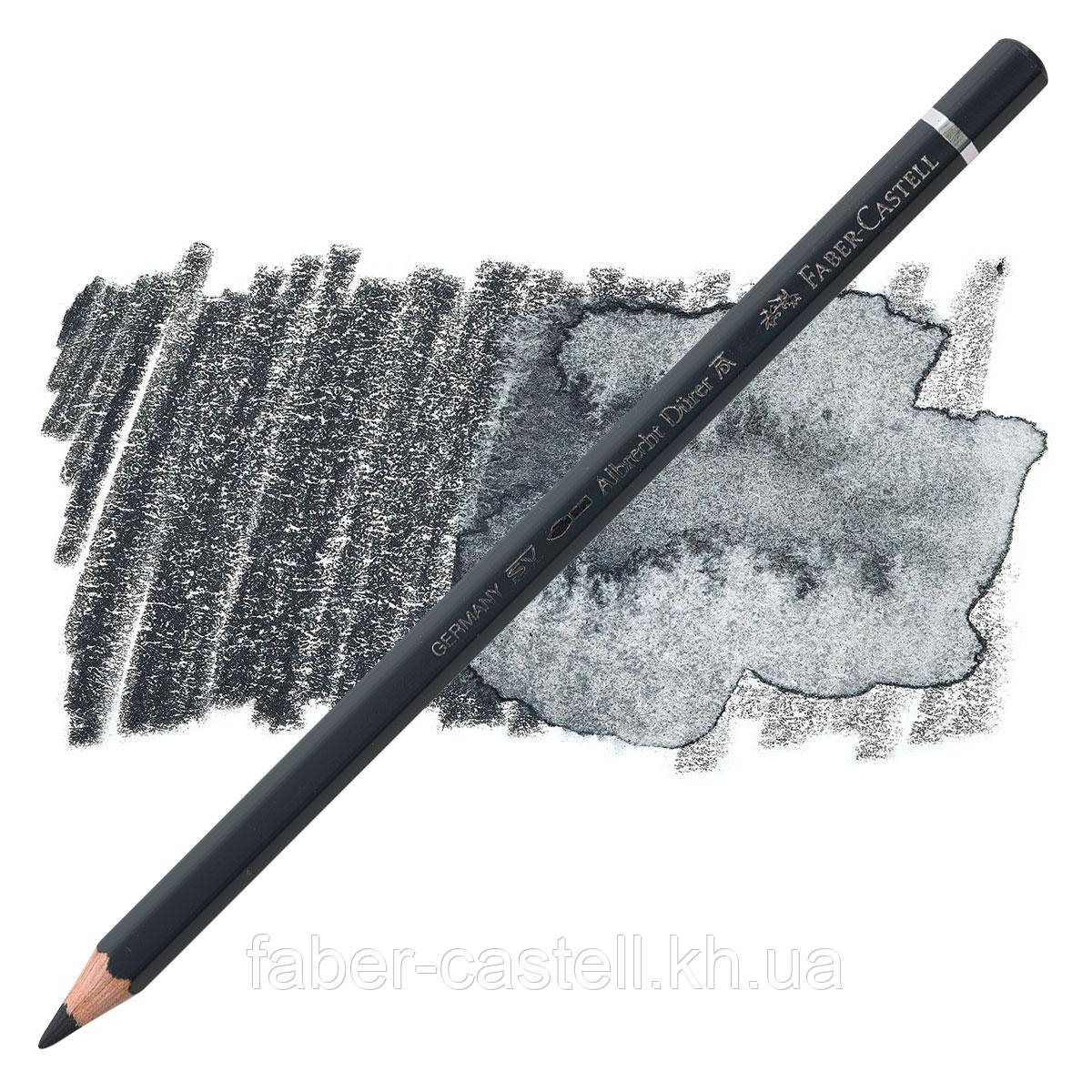 Олівець акварельний кольоровий Faber-Castell Albrecht Dürer колір сірий пейн (Paynes Gray) No181, 117681