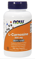 Карнозин, мозговая активность NOW Foods L-Carnosine 500mg 50 caps