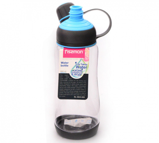 Бутылка для воды 8х26см/1000мл из пластика Fissman, фото 1