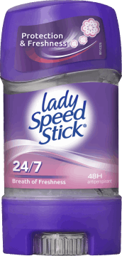 Дезодорант Lady Speed Stick Гелевий 24/7 Подих свіжості 65г